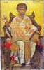 Святитель Спиридон Тримифунтский. Конец XVII — начало XVIII века. Греция. Дерево, левкас, темпера. 88,5х53,6 см. Икона реставрирована.