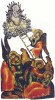 Видение лествицы праотцу Иакову. XVIII век. Дерево, резьба, левкас, полихромная роспись. 119,5х63,5 см.