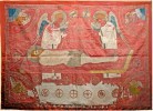 "Плащаница - Эпитафия", вторая половина XV века, происходит из Бачковского монастыря, ГИМ, выставка "Болгарские иконы XIII-XIX вв."