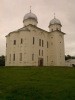 Вид на Георгиевский собор Свято-Юрьева монастыря. 1119 год. Великий Новгород