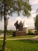 Памятник князьям Рюрику и Олегу. Старая Ладога.