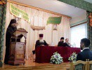 Ректор МДА возглавил годичный акт в Перервинской семинарии