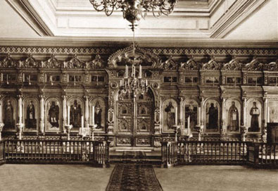 Внутренний вид храма в 1892-1913 годах